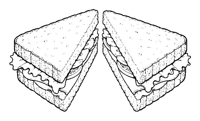 making a sandwich, step 4