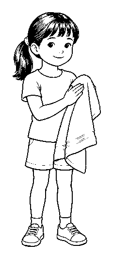 washing hands, step 4