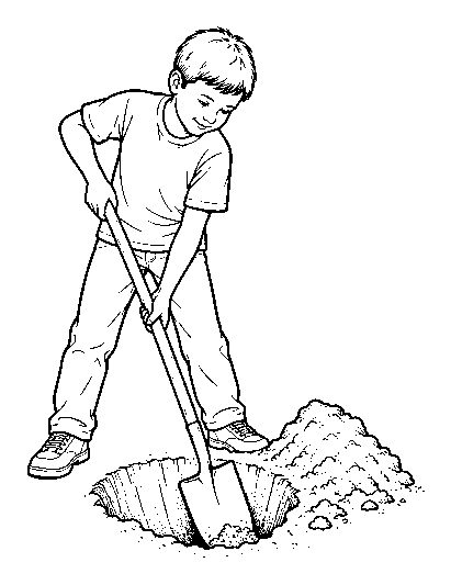 planting a tree, step 1
